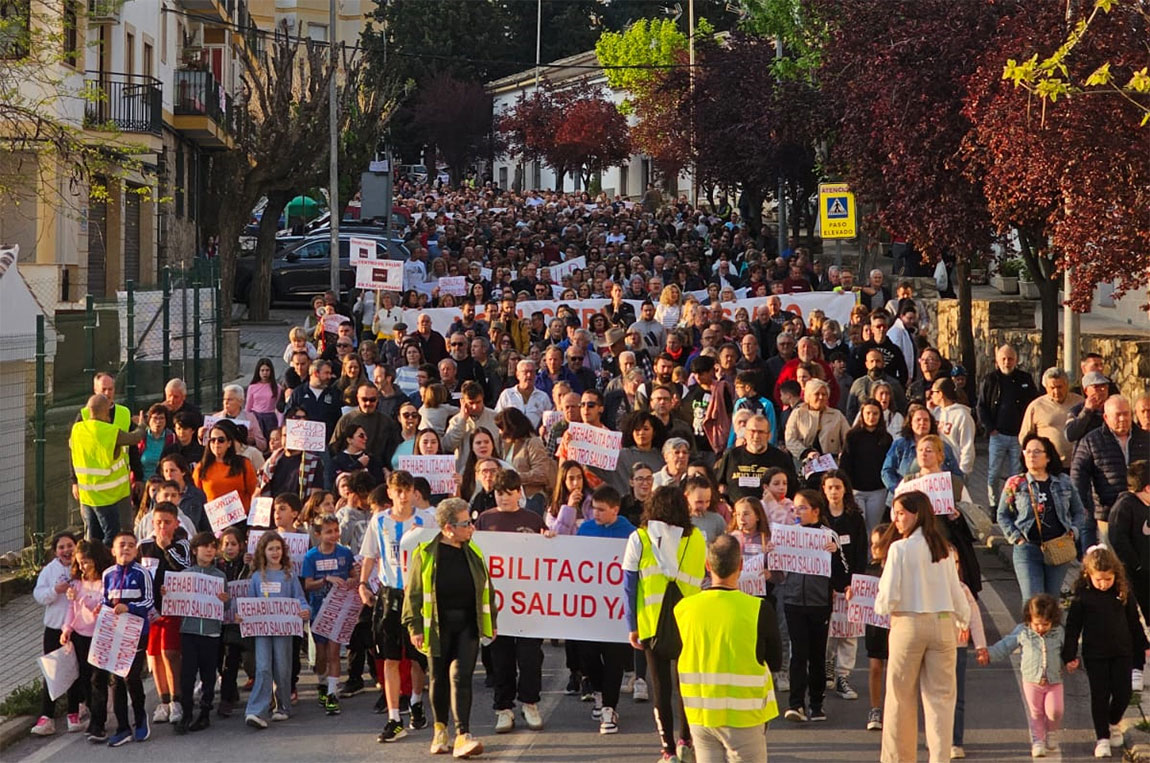 manifestacion Cazorla en Lucha